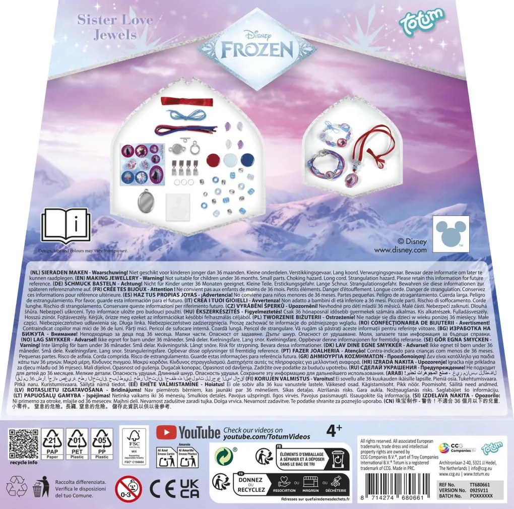 Disney Jégvarázs Sisters ékszerkészítő szett