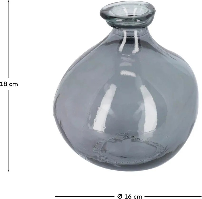 Szürke váza (magasság 18 cm) Brenna – Kave Home