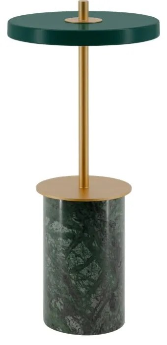Zöld márvány LED dimmelhető asztali lámpa fém búrával (magasság 25,5 cm) Asteria Move Mini – UMAGE