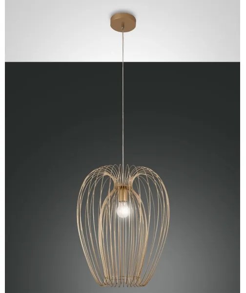 Fabas Luce 3677-45-225 - Csillár zsinóron CAMP 1xE27/40W/230V arany