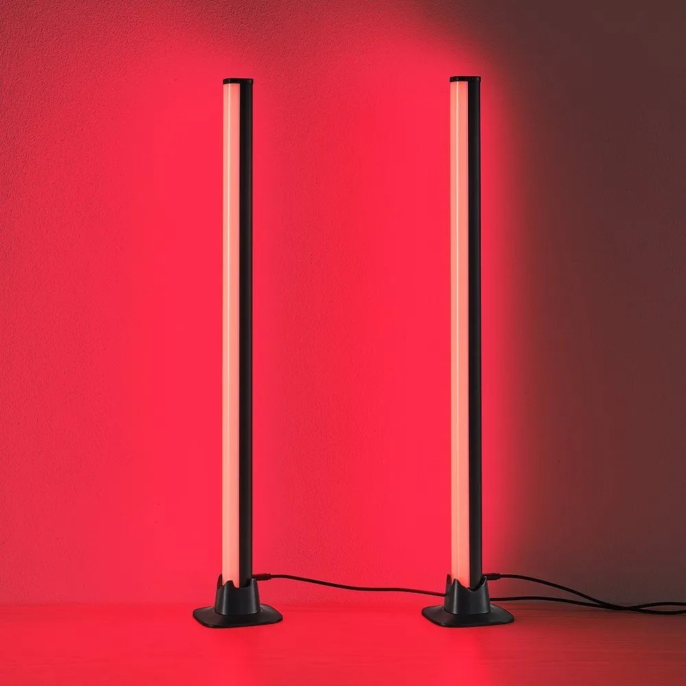 Fekete fém LED asztali lámpa (magasság 55 cm) Boy – Reality