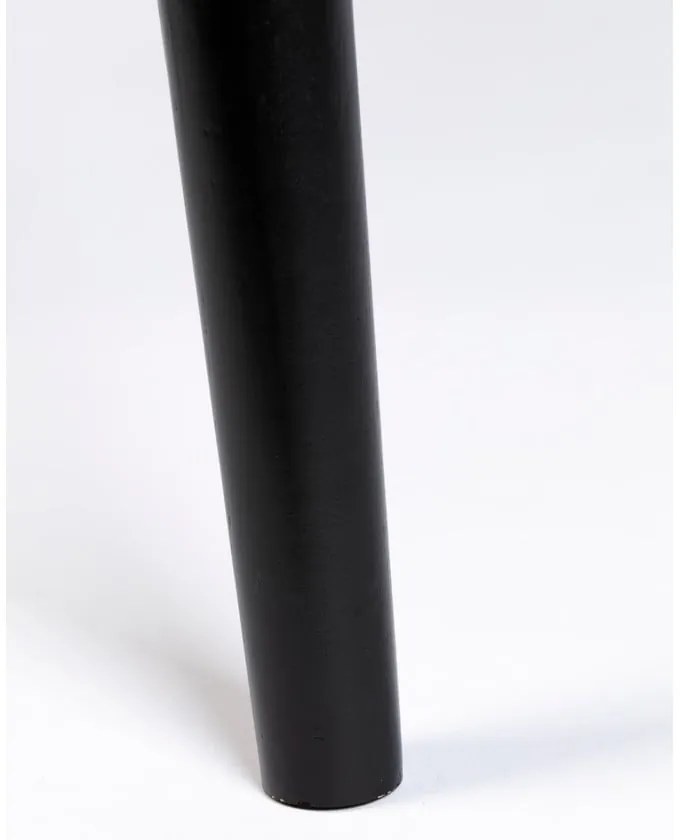 Kerek étkezőasztal tölgyfa dekoros asztallappal ø 120 cm Fabio – White Label