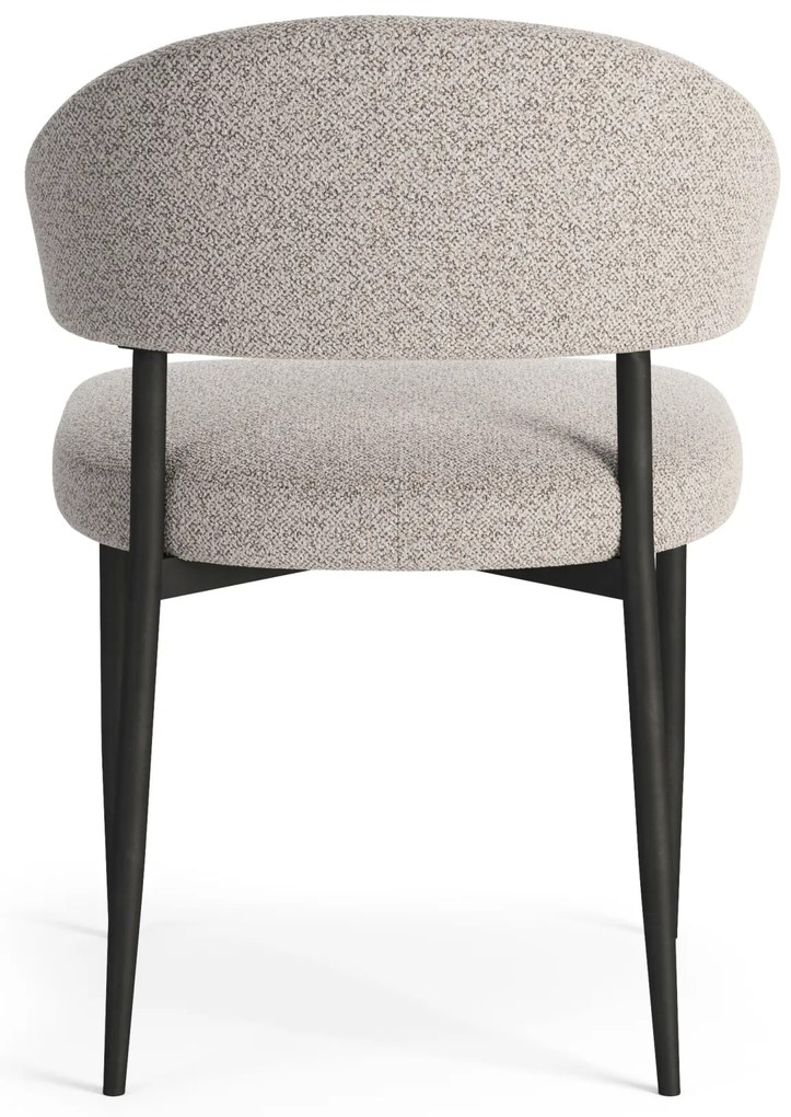 MAZZONI EXPORT IRIS Bézs Latte (Monza 60 szövet) - MODERN LOFT BOUCLÉ KÁRPITOZOTT SZÉK NAPPALIBA/ÉTKEZŐBE