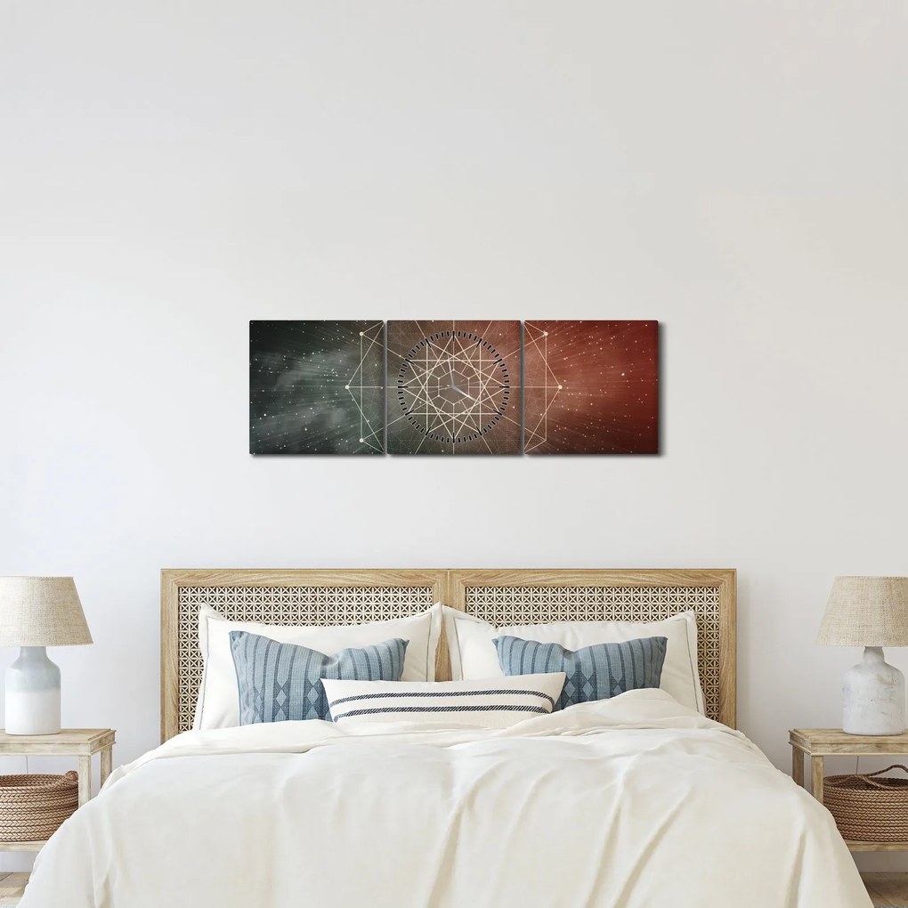 Kép - Kozmikus dodekagram (órával) (90x30 cm)