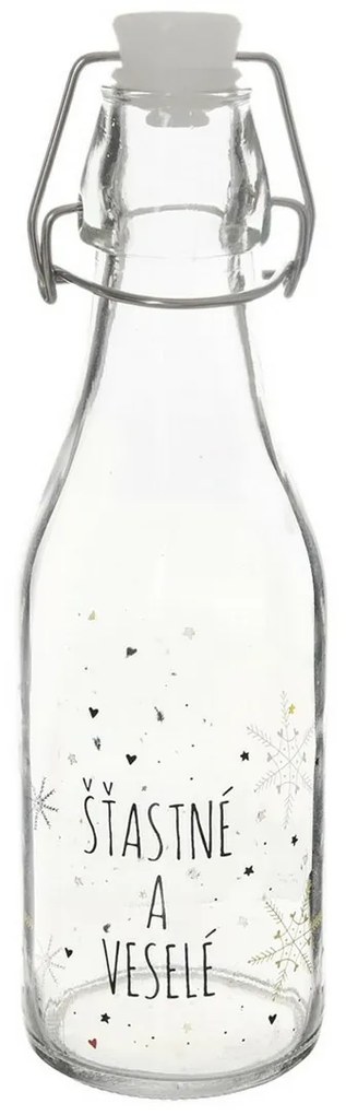 Orion Hópehely palack klipszes zárral fehér, 0,52 l, 520 ml
