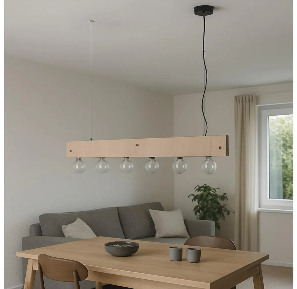 ONLI - Csillár zsinóron ARGO 6xE27/22W/230V bézs