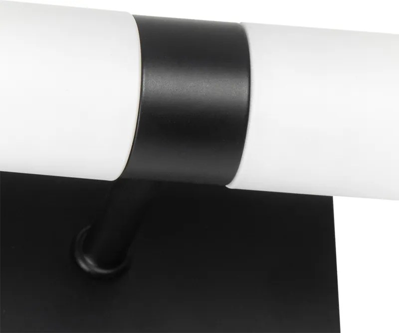 Okos fürdőszobai fali lámpa fekete IP44 2-lámpás Zigbee G9-el - Bath