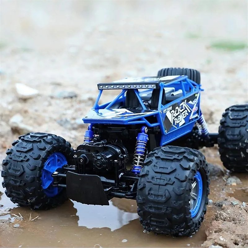 Procart Rock Rover 4WD távirányítós autó, szárazon, vízen és hóban, 1:12 méretarány, 4 kerék meghajtásos, kék színű