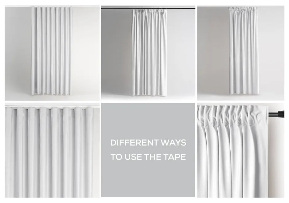 Fehér bársony dimout (részleges sötétítő) függöny 140x270 cm Pleat – Restilo