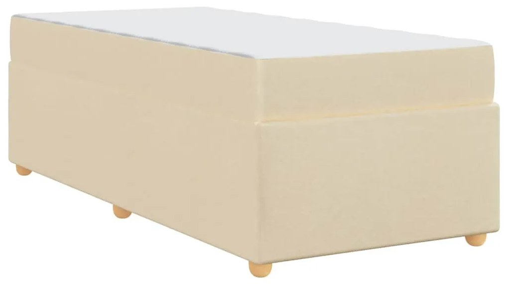 Ágykeret matracmal Krém 90 x 190 cm szövet