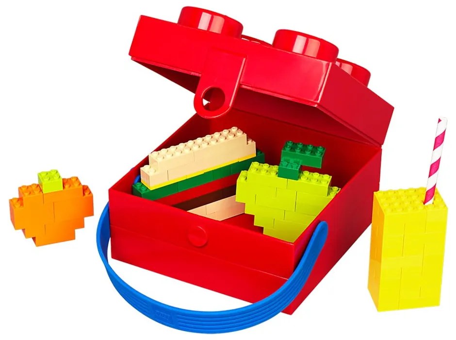 Piros tárolódoboz fogantyúval - LEGO®
