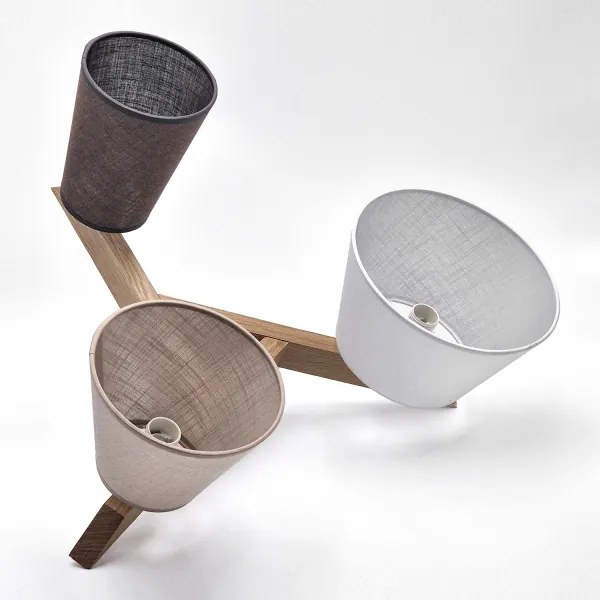 Brilagi - LED  Felületre szerelhető csillár  ANTHONY 3xE14/40W/230V tölgy