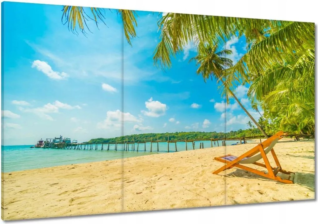 Vászonkép 120x80 Strandolás a nyaralás alatt