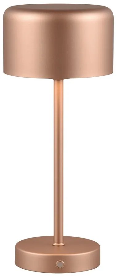 Rézszínű LED szabályozható asztali lámpa (magasság 30 cm) Jeff – Trio