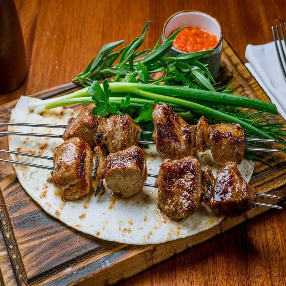 DELANO BBQ Grilltűk, hossz 30 cm - SZETT, 8db