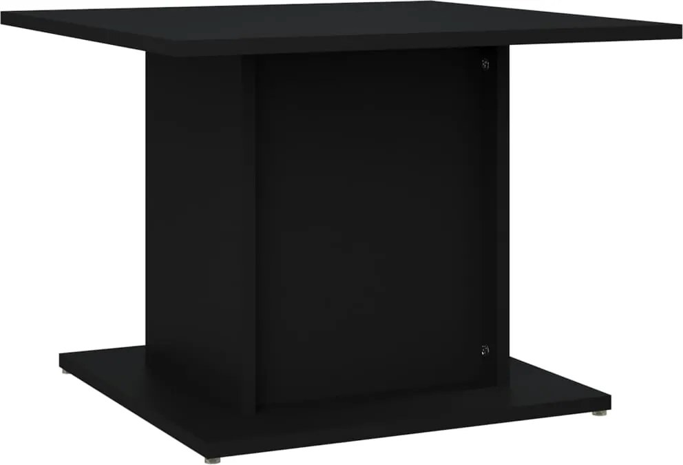 vidaXL fekete szerelt fa dohányzóasztal 55,5x55,5x40 cm