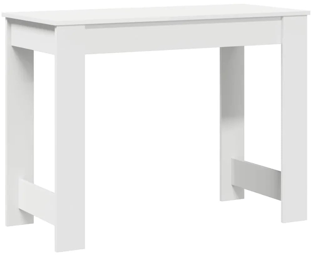 fehér forgácslap íróasztal 100x45x75 cm