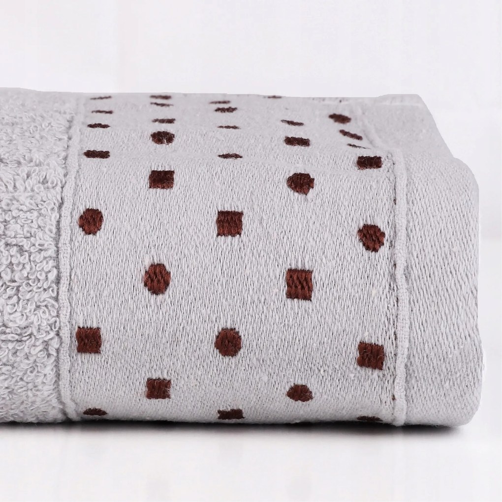 Kis Nedvszívó Fürdőszobai Fürdőlepedő 48x96CM Pamut Szürke Moraj