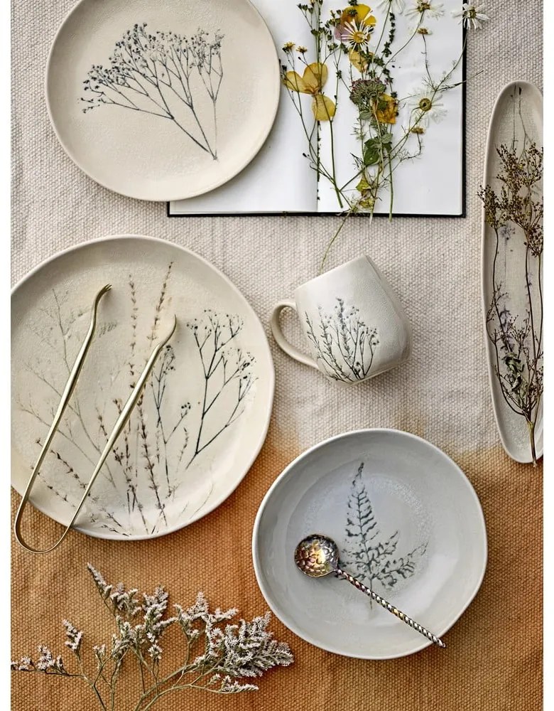 Barna desszertes agyagkerámia tányér ø 22 cm Bea – Bloomingville