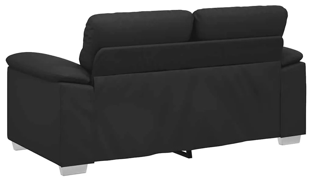 vidaXL kétszemélyes fekete műbőr kanapé 120 cm