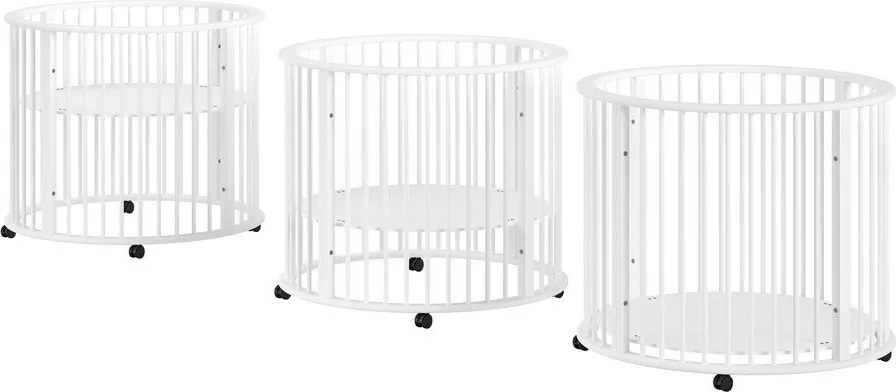 Fehér bükkfa járóka 90x90 cm Dino – Vipack