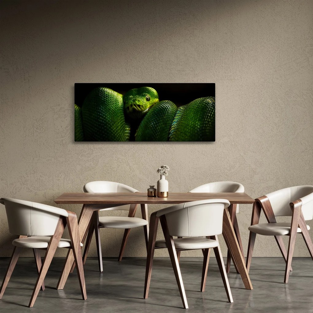 Kép - Zöld kígyó (120x50 cm)