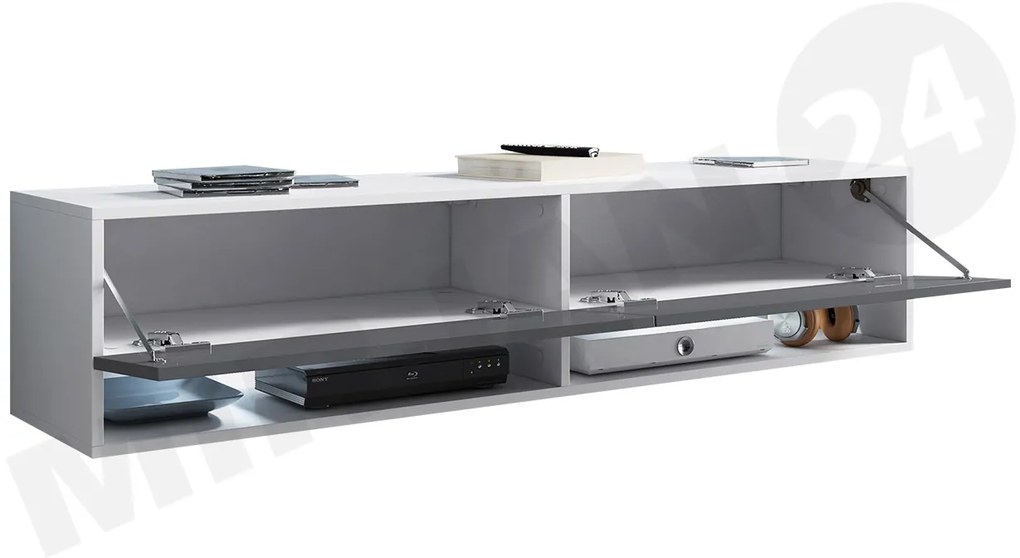 TV szekrény Aldesia -140 (wotan tölgy) (RGB LED világítás színes). 1058415