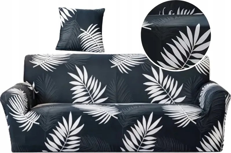 Kanapé Huzat Rugalmas Kanapé 145-185 CM 2OS Levelek