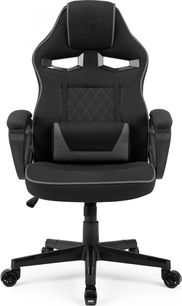 Gamer szék SENSE7 Knight, fekete és szürke