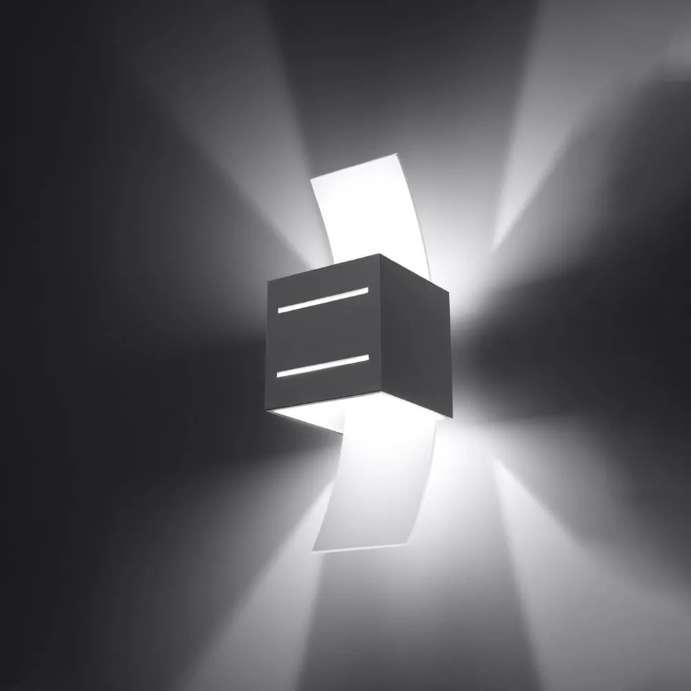 Szürke fali lámpa Carlo – Nice Lamps