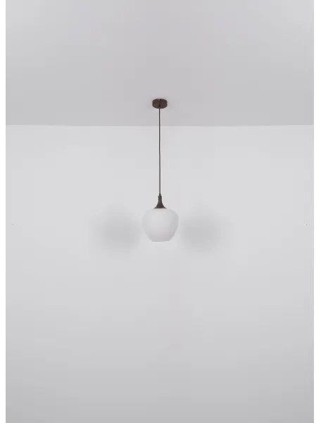 Globo 15548H1C - Csillár zsinóron MAXY 1xE27/60W/230V fehér/barna