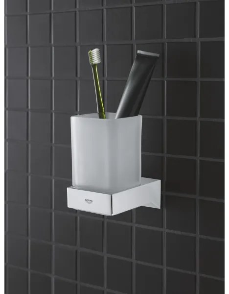 GROHE 40865000 - SELECTION CUBE tartó, fényes króm
