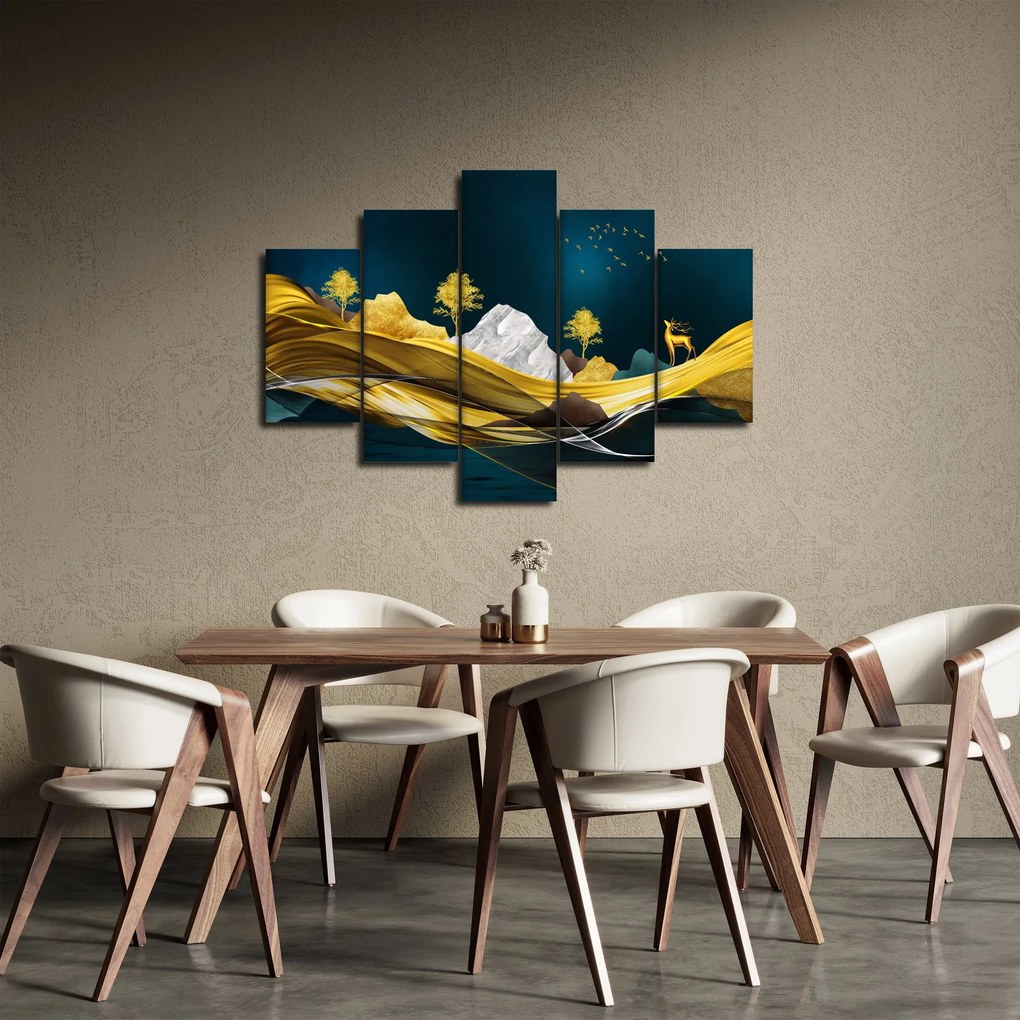 Kép - Szarvas a tájban (150x105 cm)