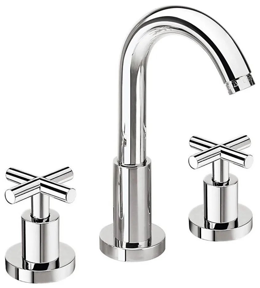 Sapho - 3-lyukú mosdócsaptelep AXIA 23,8 cm, fényes króm