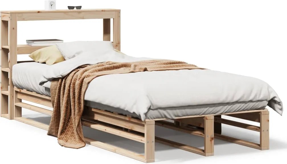 vidaXL tömör fenyőfa ágy matrac nélkül 100 x 200 cm