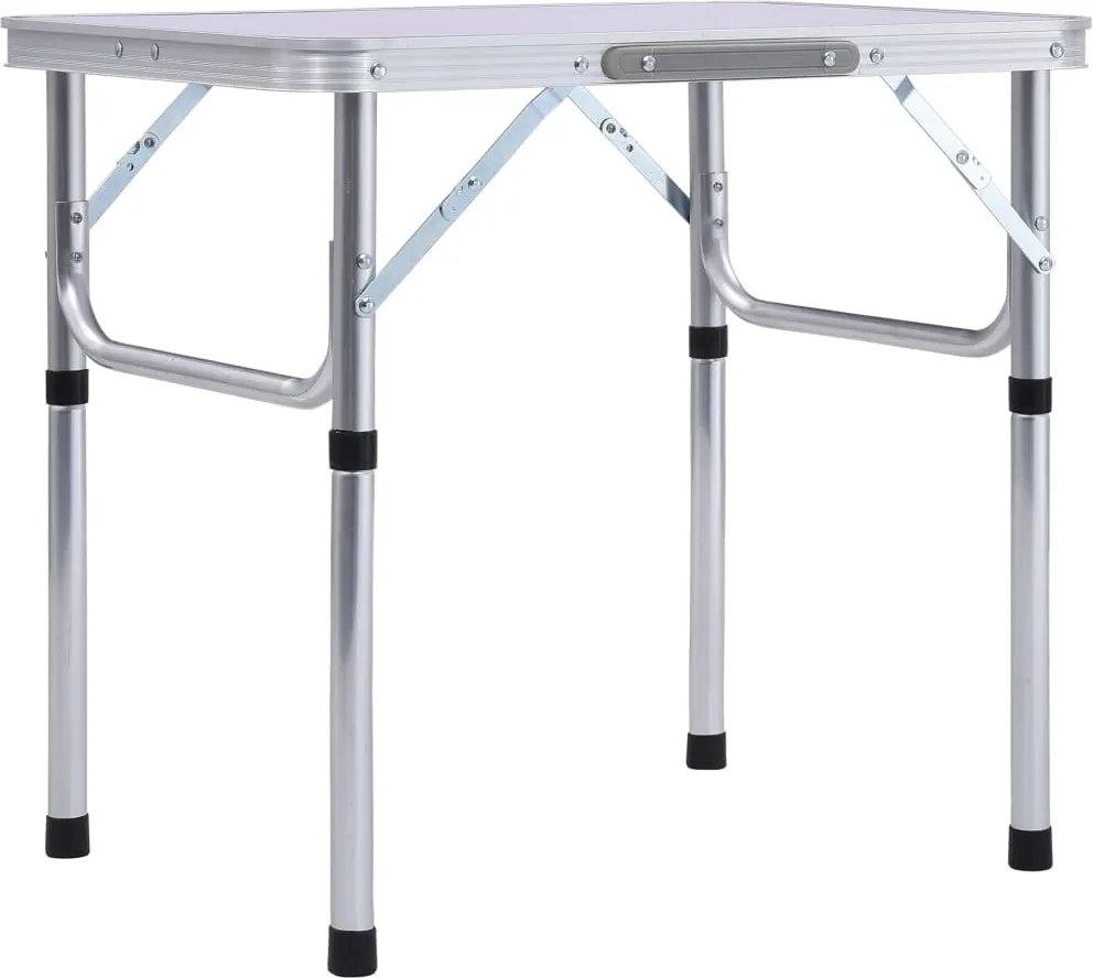 vidaXL összecsukható fehér alumínium kempingasztal 60 x 45 cm