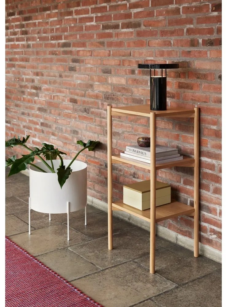 Fekete LED dimmelhető asztali lámpa fém búrával (magasság 28 cm) BringMe – Hübsch