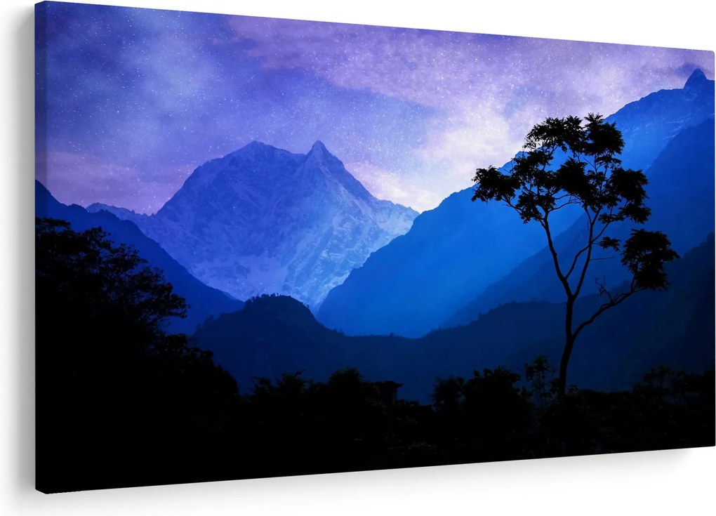 Kép - Éjszakai ég Nepálban (90x60 cm)