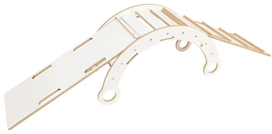 Fehér borovi fenyő hinta 39x75x38 cm Montessori – Meowbaby