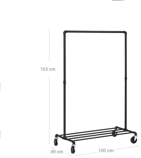 Mobil álló fogas LINEA fekete