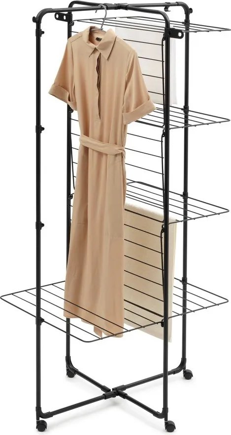 Matt fekete ruhaszárító 30 m HangOn Tower – Brabantia