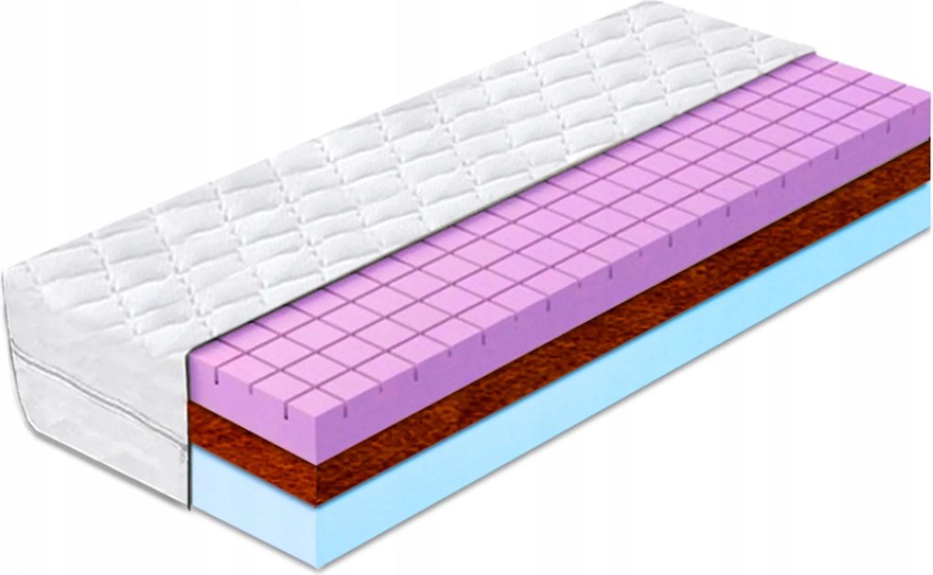 Habszivacs matrac 110x200 kókusz légáteresztő 26cm keményítő puha H2