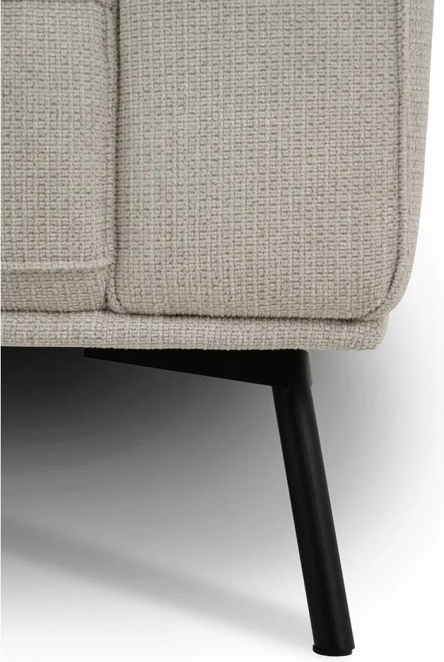 Szürkésbézs zsenília sarokkanapé (bal oldali-L alakú) Amsterdam – Scandic