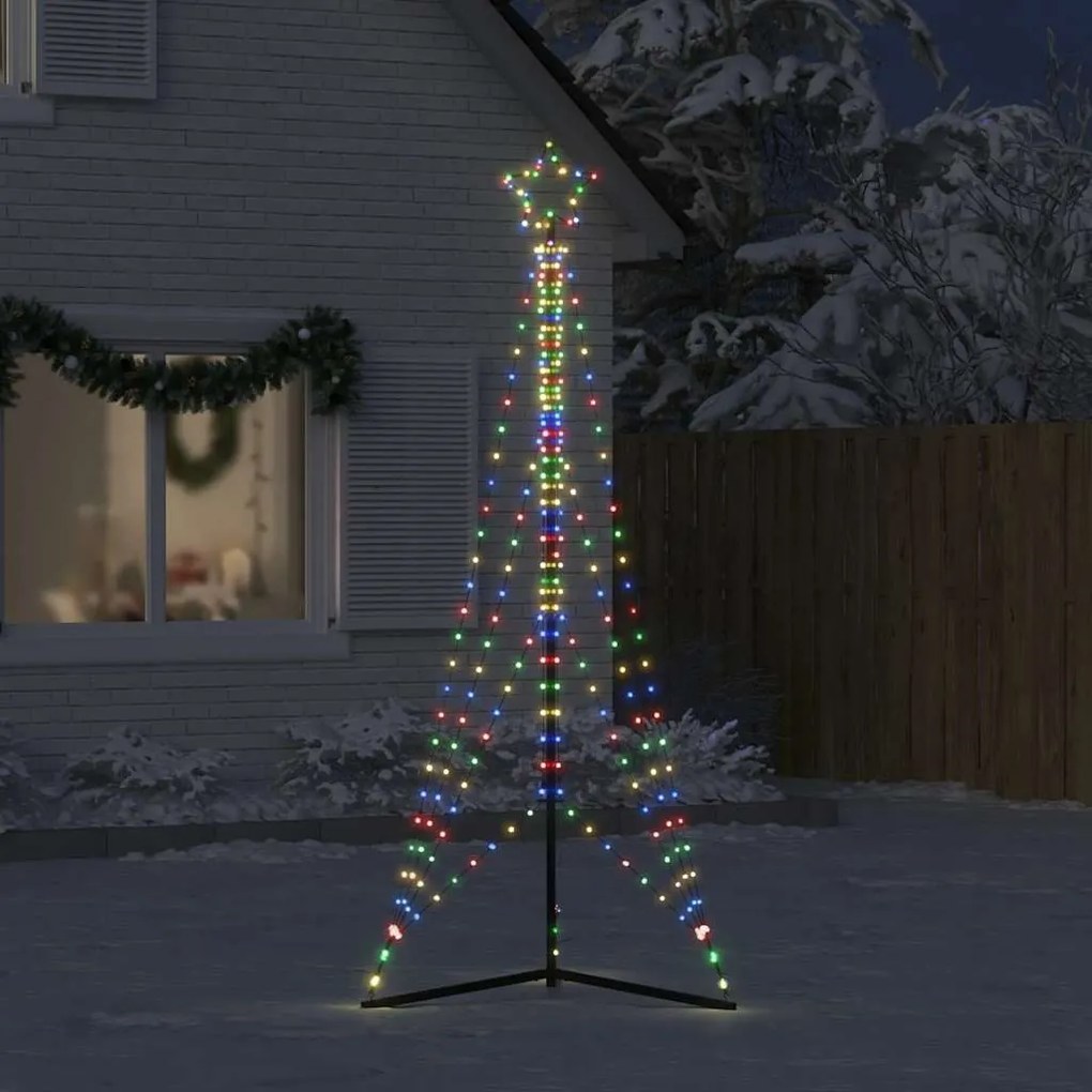 színes LED karácsonyfa 483 LED 240 cm