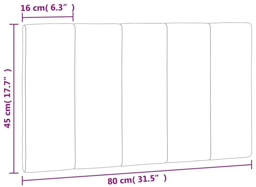 rózsaszín bársony fejtámla párna 80 cm