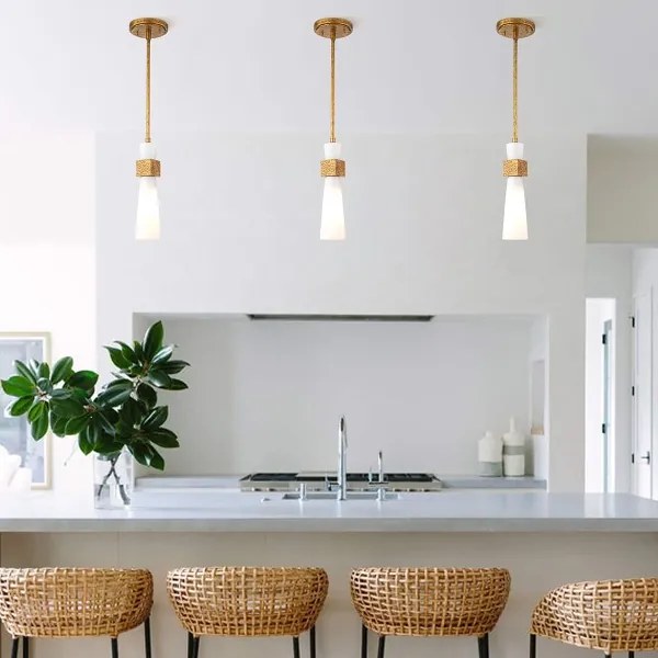 Elstead KRISTY-MP-DG-OPAL - KRISTY rúdon függő csillár 1xE27/40W/230V átm.15,2cm rézszínű