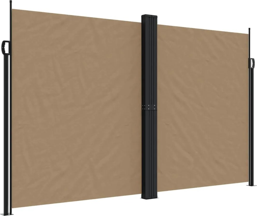 vidaXL tópszínű behúzható oldalsó napellenző 200 x 1200 cm