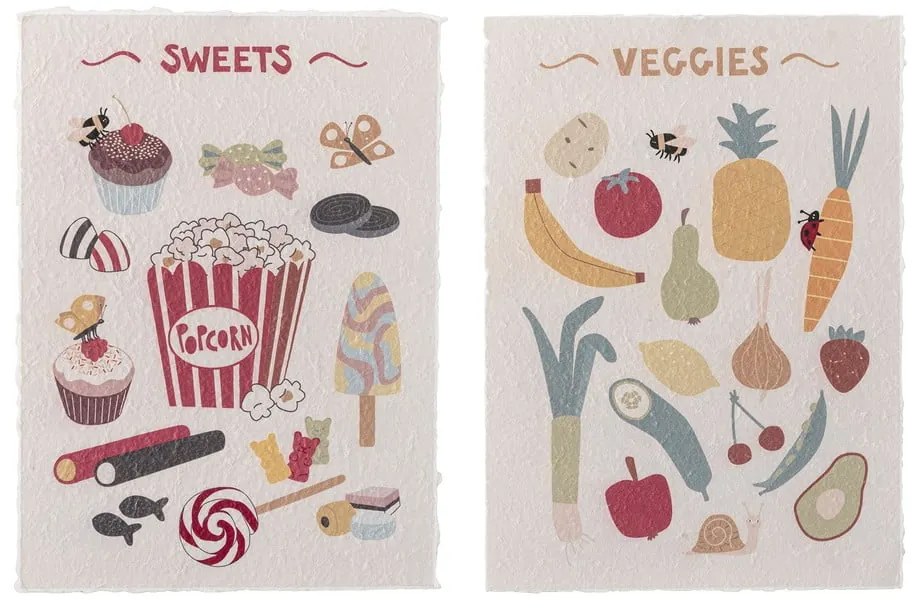 Gyerek kép készlet 2 db-os 26x35 cm Papio – Bloomingville Mini