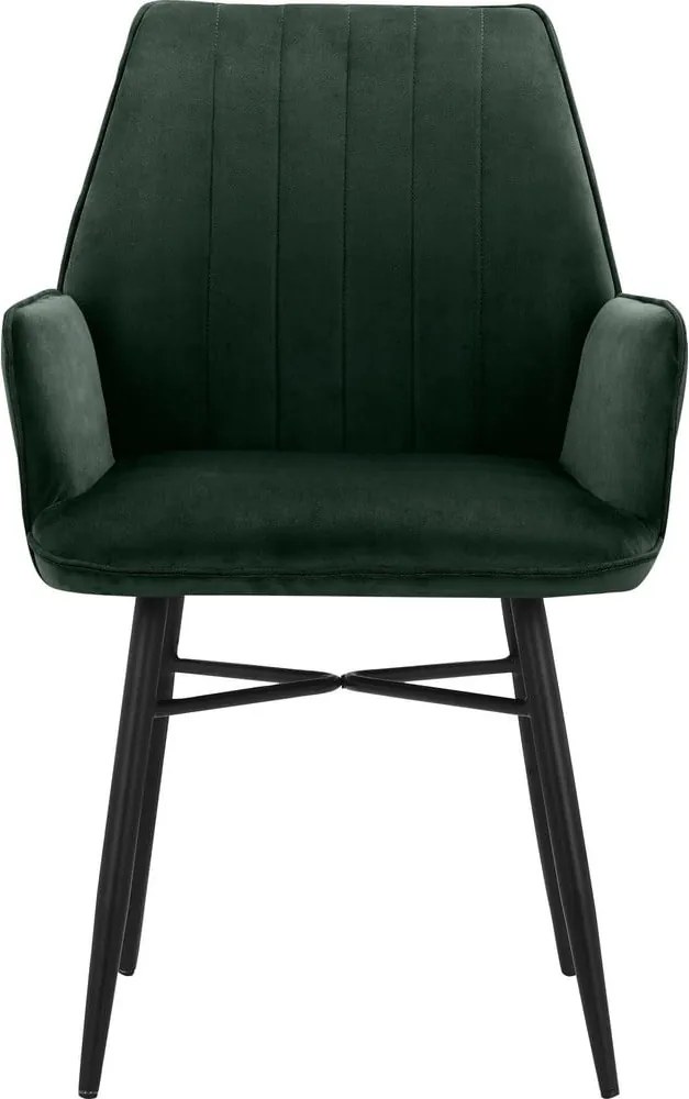 Zöld kárpitozott étkezőfotel szett 2 db-os Anzo – Støraa