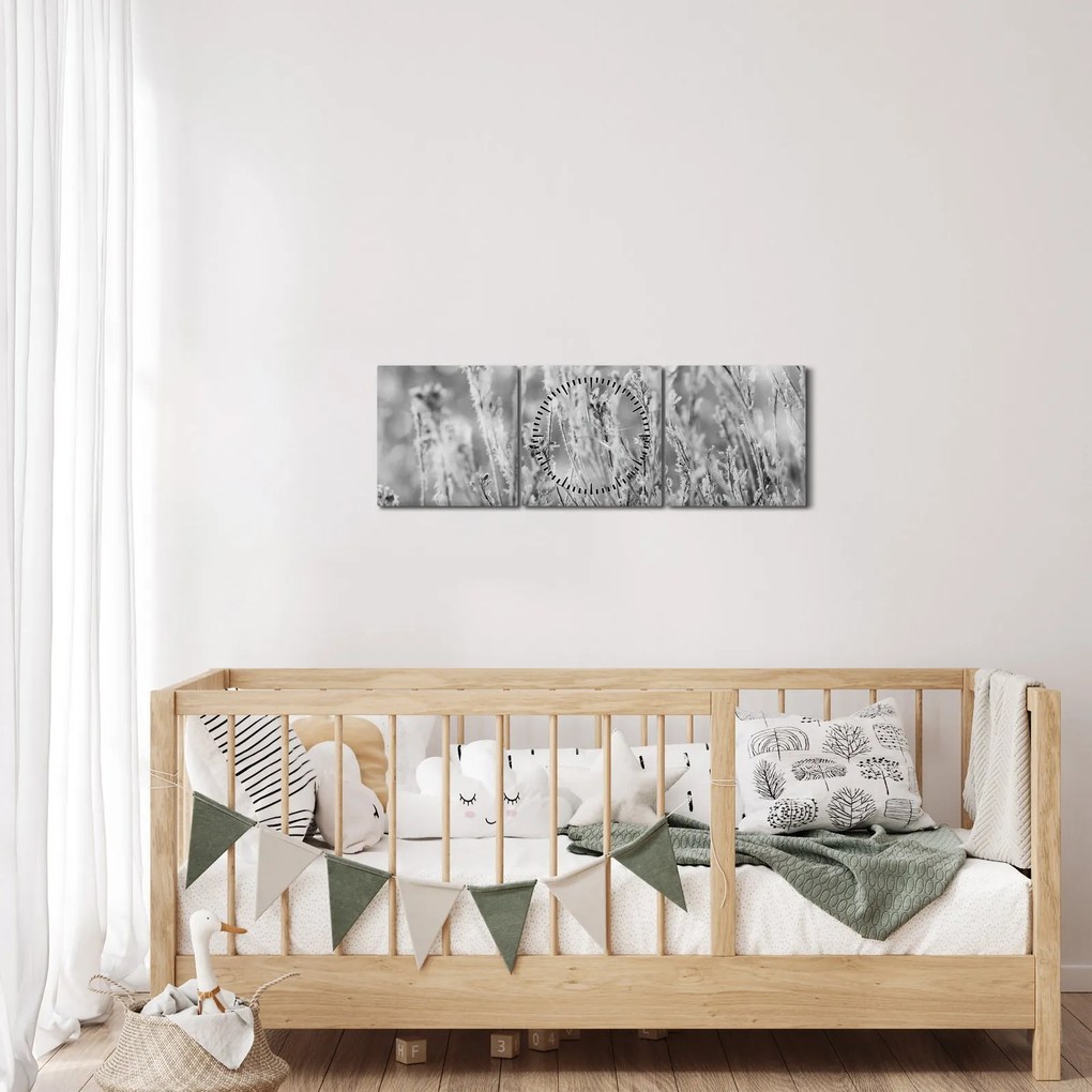 Kép - Hideg tél (órával) (90x30 cm)